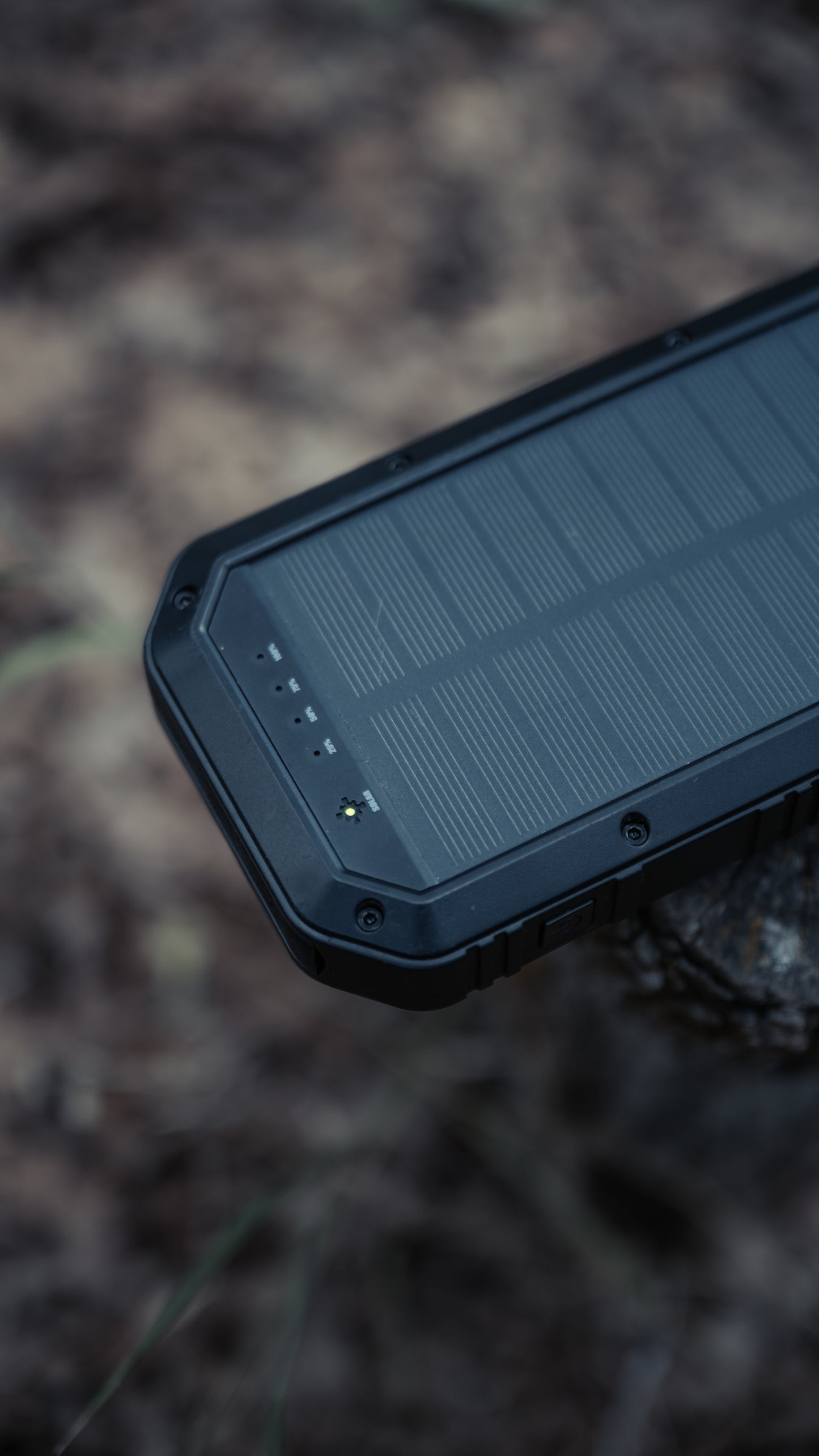 Beakon Solar Power Bank-Rugged 20,000 mAh Portable Charger with LED Light