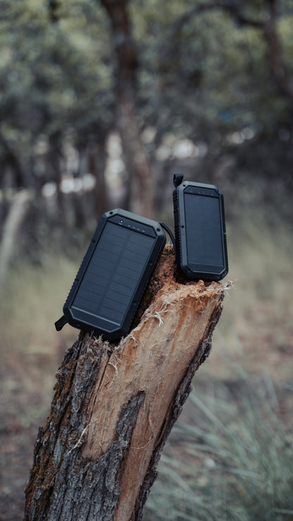 Beakon Solar Power Bank-Rugged 20,000 mAh Portable Charger with LED Light