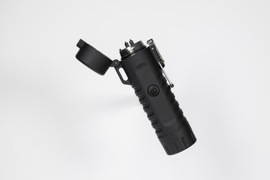 Beakon Electric Plasma Lighter: Windproof Rechargeable Survival Torch with LED Light