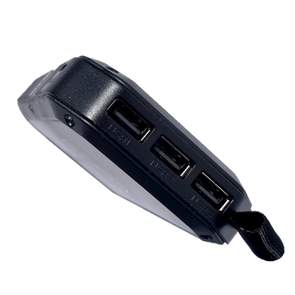 Beakon 10,000 mAh Solar Power Bank — Rugged Multi-Device Charger with LED Light