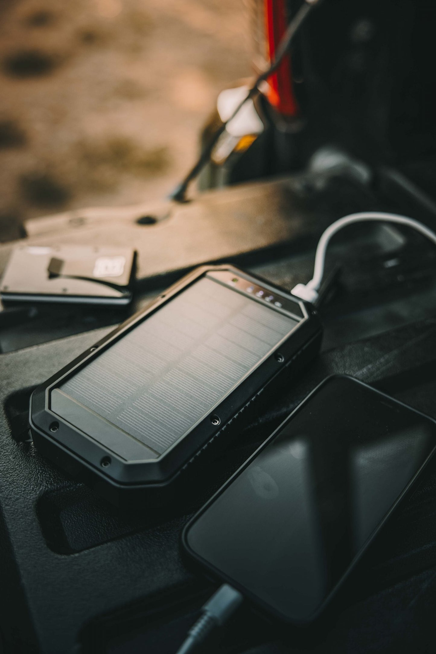 Beakon 10,000 mAh Solar Power Bank — Rugged Multi-Device Charger with LED Light